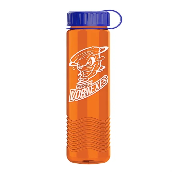 24oz Wave Bottle - Tethered Lid... from ASI 40480 Koozie Group