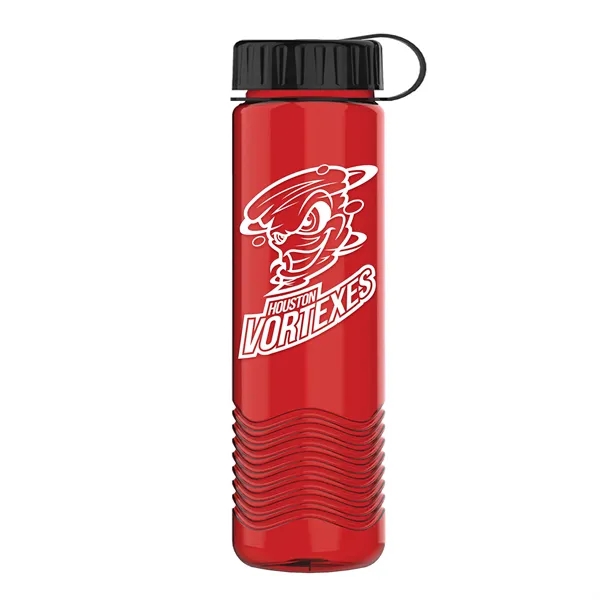24oz Wave Bottle - Tethered Lid... from ASI 40480 Koozie Group