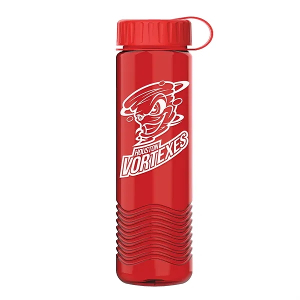 24oz Wave Bottle - Tethered Lid... from ASI 40480 Koozie Group