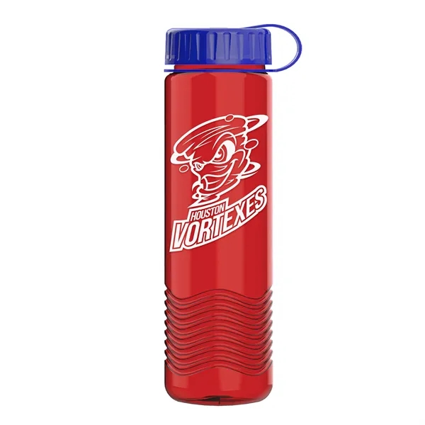 24oz Wave Bottle - Tethered Lid... from ASI 40480 Koozie Group