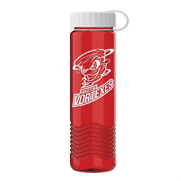 24oz Wave Bottle - Tethered Lid... from ASI 40480 Koozie Group