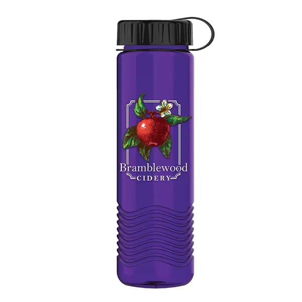 24oz Wave Bottle - Tethered Lid... from ASI 40480 Koozie Group