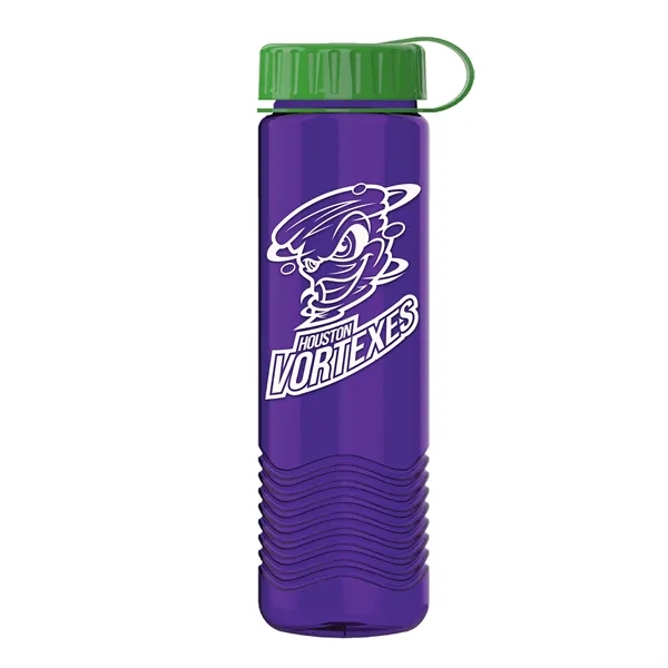 24oz Wave Bottle - Tethered Lid... from ASI 40480 Koozie Group