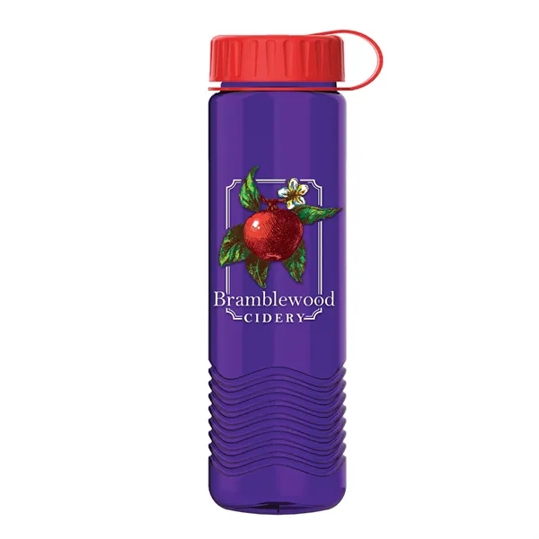 24oz Wave Bottle - Tethered Lid... from ASI 40480 Koozie Group