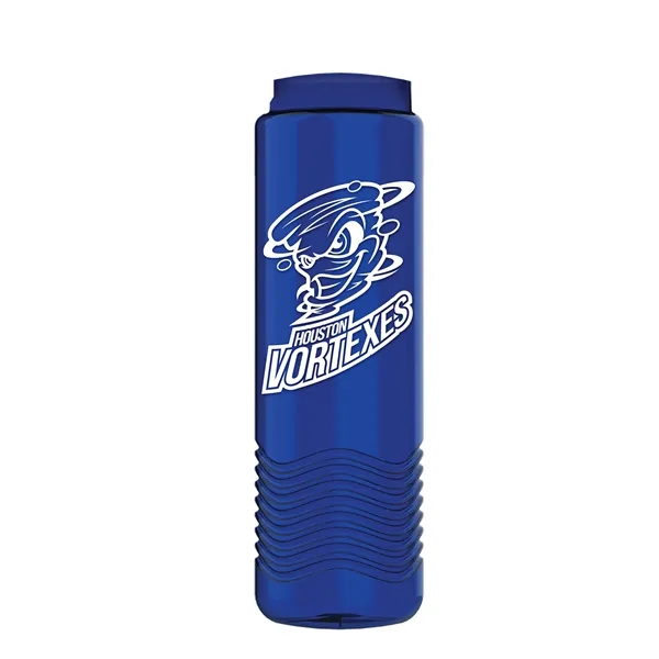24oz Wave Bottle - Tethered Lid... from ASI 40480 Koozie Group