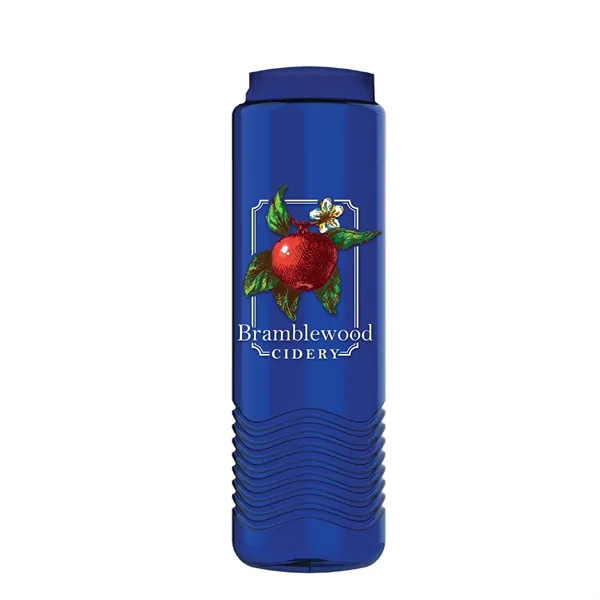 24oz Wave Bottle - Tethered Lid... from ASI 40480 Koozie Group
