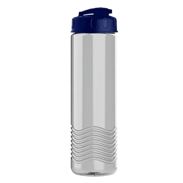 24 oz. Transparent Bottle with USA Flip lid. Unique Slim Cylinder... from ASI 40480 Koozie Group