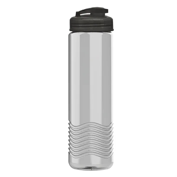 24 oz. Transparent Bottle with USA Flip lid. Unique Slim Cylinder... from ASI 40480 Koozie Group