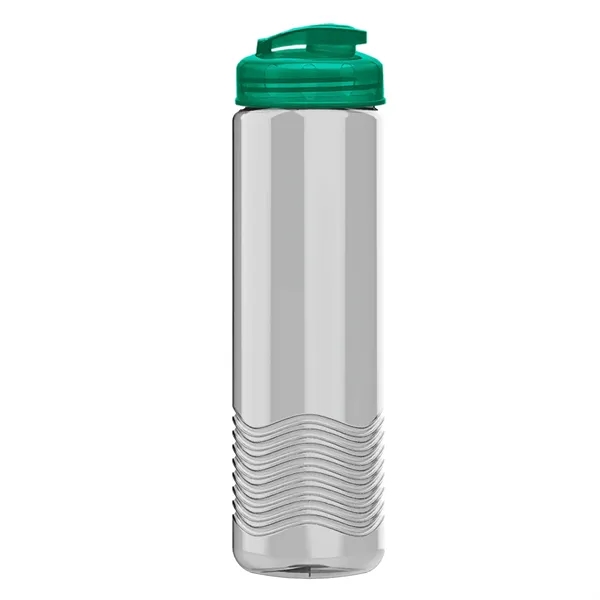 24 oz. Transparent Bottle with USA Flip lid. Unique Slim Cylinder... from ASI 40480 Koozie Group