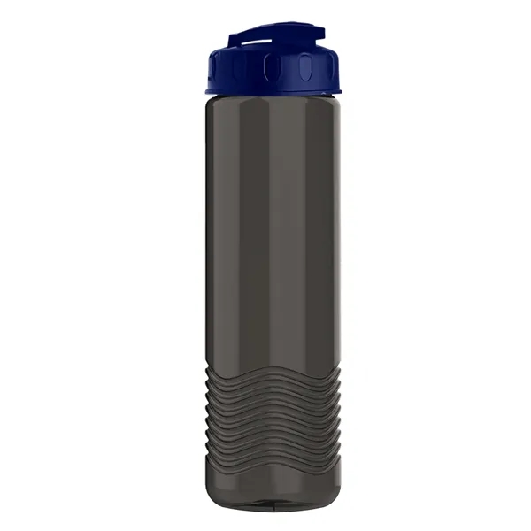 24 oz. Transparent Bottle with USA Flip lid. Unique Slim Cylinder... from ASI 40480 Koozie Group