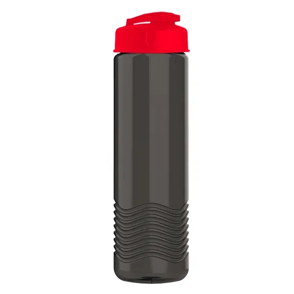 24 oz. Transparent Bottle with USA Flip lid. Unique Slim Cylinder... from ASI 40480 Koozie Group