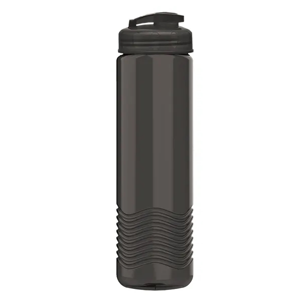 24 oz. Transparent Bottle with USA Flip lid. Unique Slim Cylinder... from ASI 40480 Koozie Group
