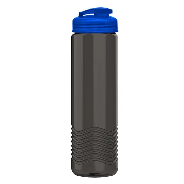 24 oz. Transparent Bottle with USA Flip lid. Unique Slim Cylinder... from ASI 40480 Koozie Group