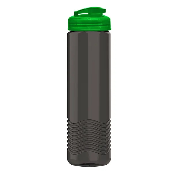 24 oz. Transparent Bottle with USA Flip lid. Unique Slim Cylinder... from ASI 40480 Koozie Group