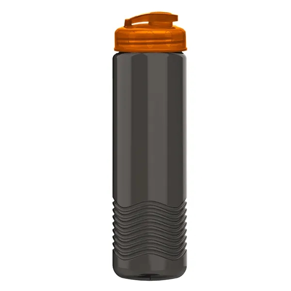 24 oz. Transparent Bottle with USA Flip lid. Unique Slim Cylinder... from ASI 40480 Koozie Group