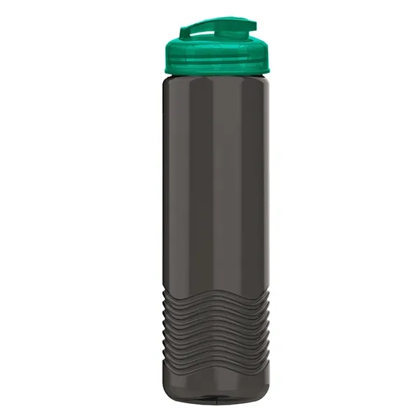 24 oz. Transparent Bottle with USA Flip lid. Unique Slim Cylinder... from ASI 40480 Koozie Group