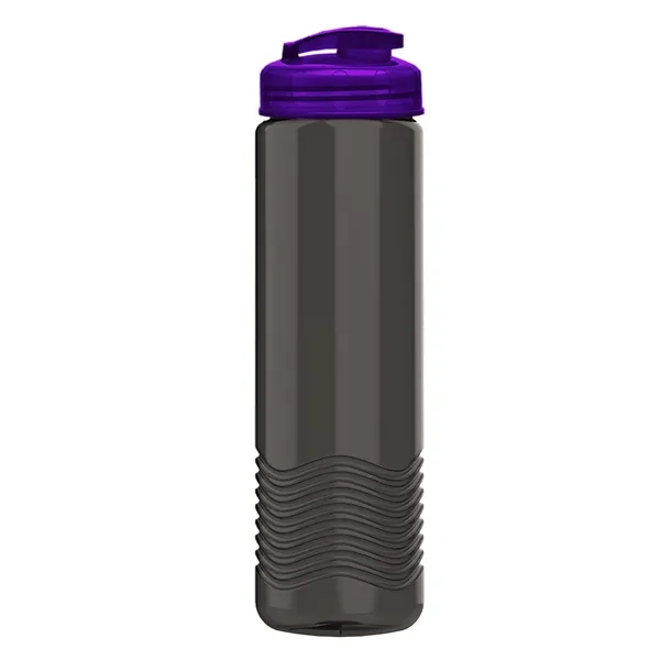 24 oz. Transparent Bottle with USA Flip lid. Unique Slim Cylinder... from ASI 40480 Koozie Group