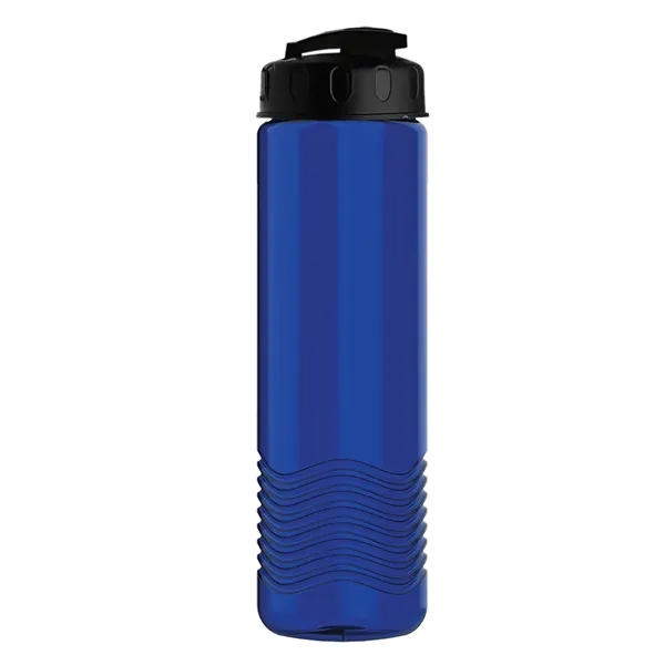 24 oz. Transparent Bottle with USA Flip lid. Unique Slim Cylinder... from ASI 40480 Koozie Group