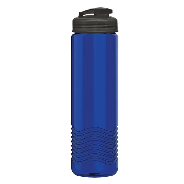24 oz. Transparent Bottle with USA Flip lid. Unique Slim Cylinder... from ASI 40480 Koozie Group