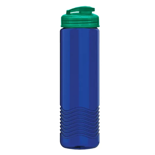 24 oz. Transparent Bottle with USA Flip lid. Unique Slim Cylinder... from ASI 40480 Koozie Group