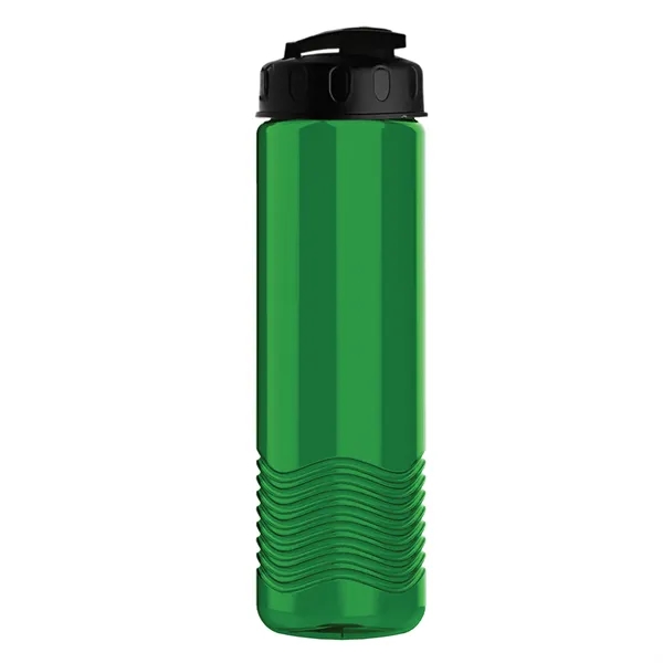 24 oz. Transparent Bottle with USA Flip lid. Unique Slim Cylinder... from ASI 40480 Koozie Group