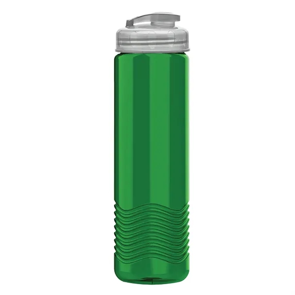 24 oz. Transparent Bottle with USA Flip lid. Unique Slim Cylinder... from ASI 40480 Koozie Group