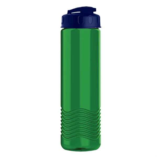 24 oz. Transparent Bottle with USA Flip lid. Unique Slim Cylinder... from ASI 40480 Koozie Group