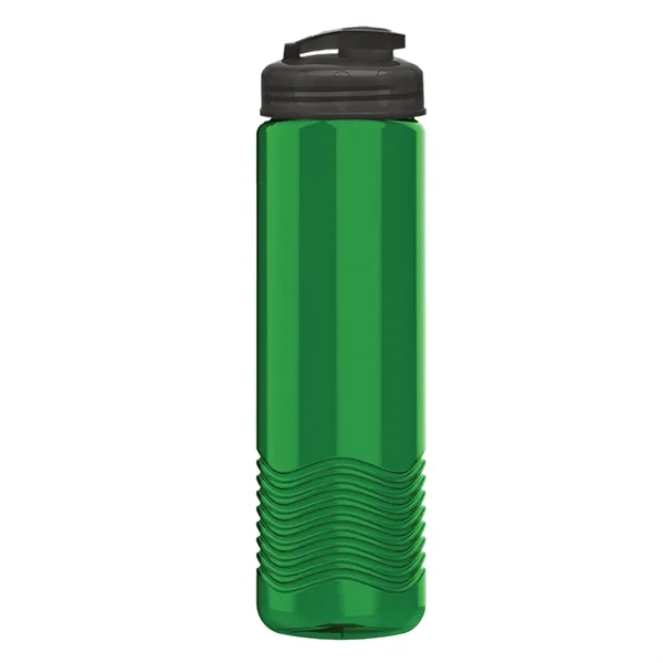 24 oz. Transparent Bottle with USA Flip lid. Unique Slim Cylinder... from ASI 40480 Koozie Group