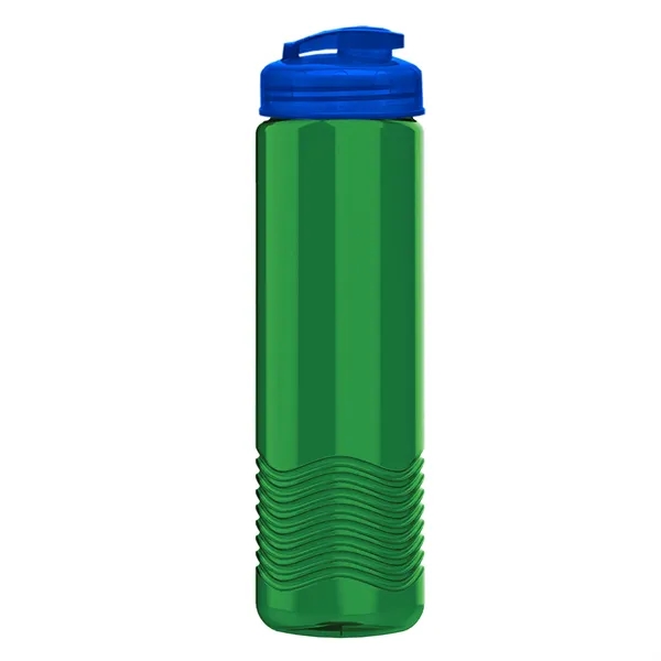 24 oz. Transparent Bottle with USA Flip lid. Unique Slim Cylinder... from ASI 40480 Koozie Group