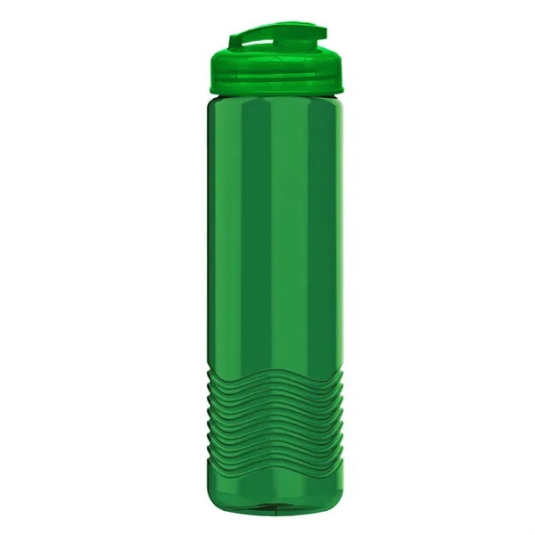 24 oz. Transparent Bottle with USA Flip lid. Unique Slim Cylinder... from ASI 40480 Koozie Group