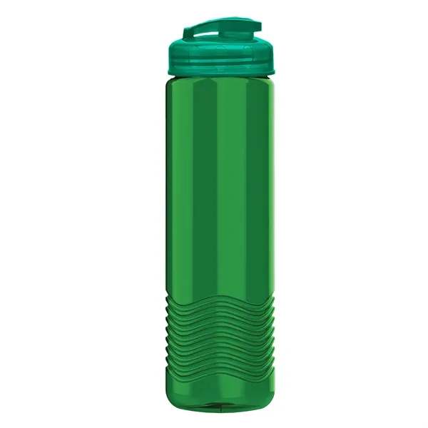 24 oz. Transparent Bottle with USA Flip lid. Unique Slim Cylinder... from ASI 40480 Koozie Group
