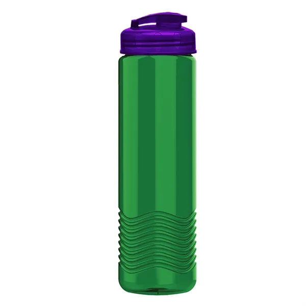 24 oz. Transparent Bottle with USA Flip lid. Unique Slim Cylinder... from ASI 40480 Koozie Group
