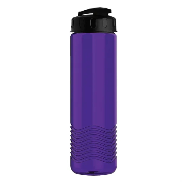 24 oz. Transparent Bottle with USA Flip lid. Unique Slim Cylinder... from ASI 40480 Koozie Group