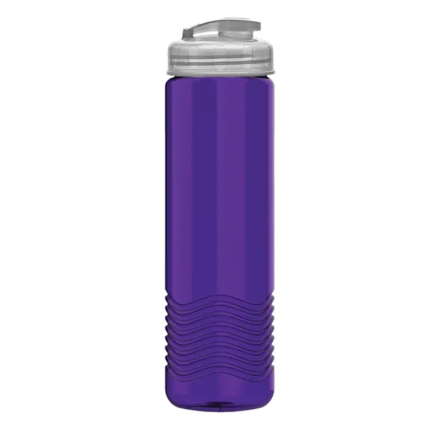 24 oz. Transparent Bottle with USA Flip lid. Unique Slim Cylinder... from ASI 40480 Koozie Group