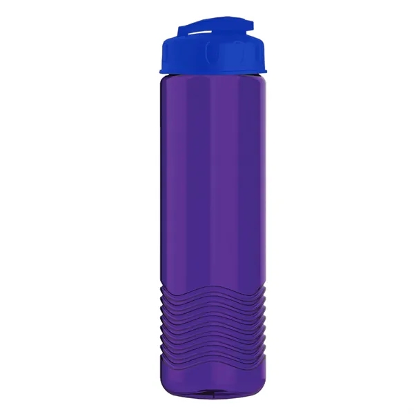 24 oz. Transparent Bottle with USA Flip lid. Unique Slim Cylinder... from ASI 40480 Koozie Group