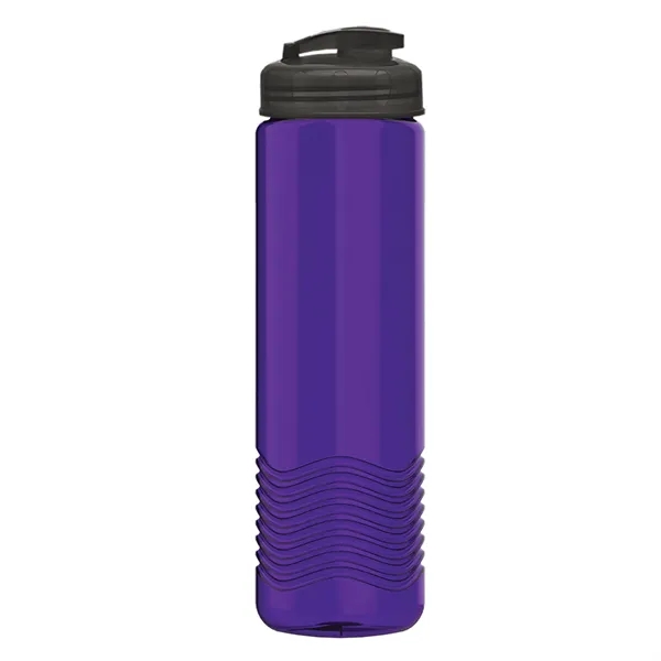 24 oz. Transparent Bottle with USA Flip lid. Unique Slim Cylinder... from ASI 40480 Koozie Group