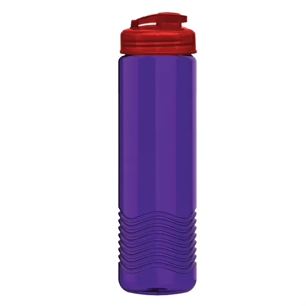 24 oz. Transparent Bottle with USA Flip lid. Unique Slim Cylinder... from ASI 40480 Koozie Group