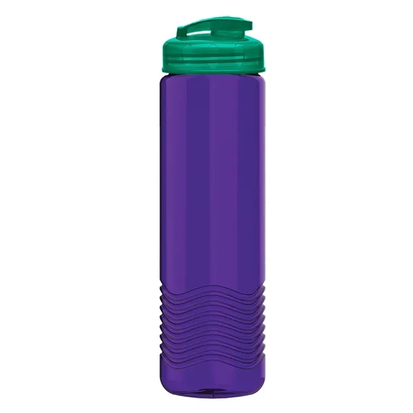 24 oz. Transparent Bottle with USA Flip lid. Unique Slim Cylinder... from ASI 40480 Koozie Group