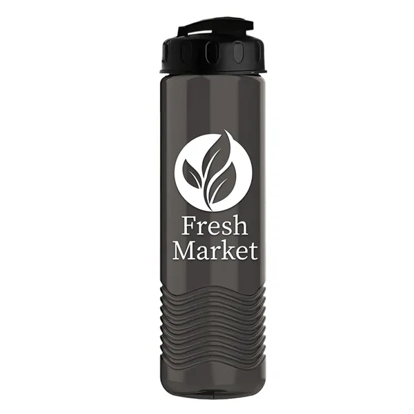 24 oz. Transparent Bottle with USA Flip lid. Unique Slim Cylinder... from ASI 40480 Koozie Group