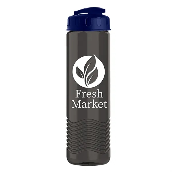 24 oz. Transparent Bottle with USA Flip lid. Unique Slim Cylinder... from ASI 40480 Koozie Group