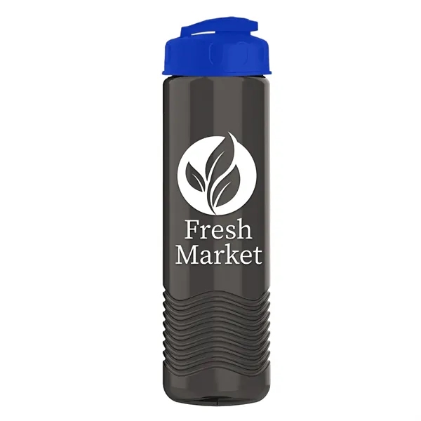 24 oz. Transparent Bottle with USA Flip lid. Unique Slim Cylinder... from ASI 40480 Koozie Group