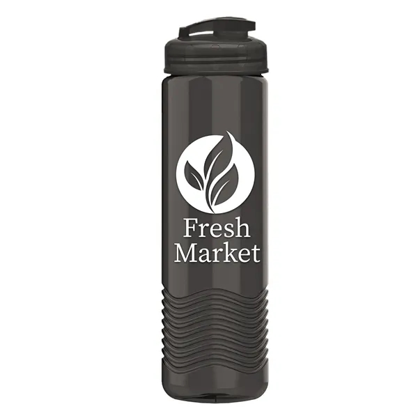 24 oz. Transparent Bottle with USA Flip lid. Unique Slim Cylinder... from ASI 40480 Koozie Group