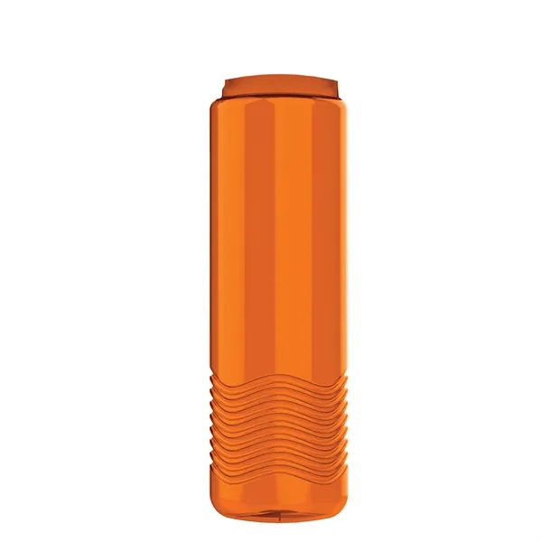 24 oz. Transparent Bottle with USA Flip lid. Unique Slim Cylinder... from ASI 40480 Koozie Group
