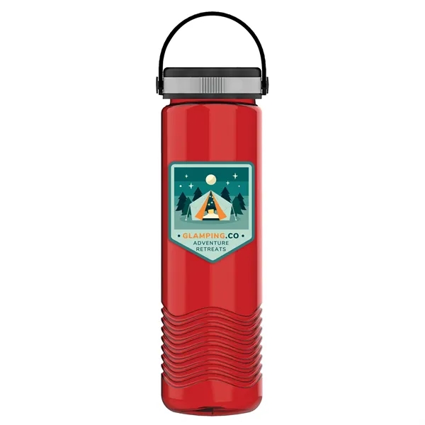 24 oz. Slim Cylinder Wave Designed Bottle with EZ Grip Lid.... from ASI 40480 Koozie Group