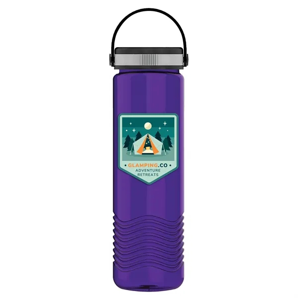 24 oz. Slim Cylinder Wave Designed Bottle with EZ Grip Lid.... from ASI 40480 Koozie Group
