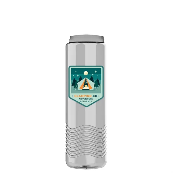 24 oz. Slim Cylinder Wave Designed Bottle with EZ Grip Lid.... from ASI 40480 Koozie Group