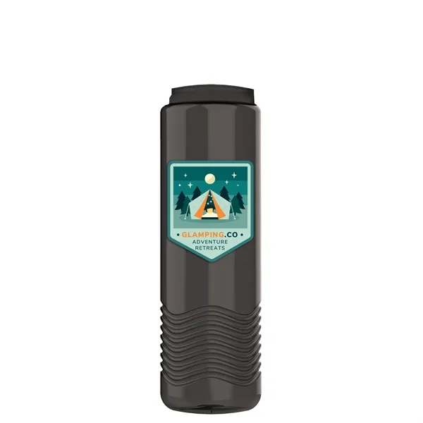 24 oz. Slim Cylinder Wave Designed Bottle with EZ Grip Lid.... from ASI 40480 Koozie Group