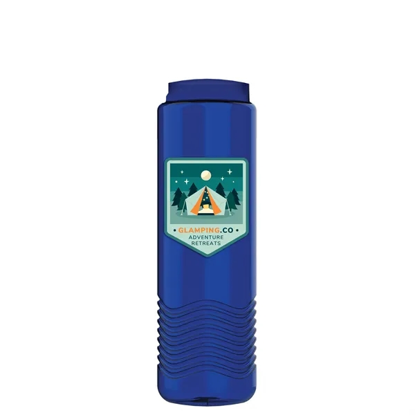 24 oz. Slim Cylinder Wave Designed Bottle with EZ Grip Lid.... from ASI 40480 Koozie Group