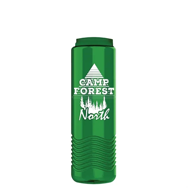 24 oz. Slim Cylinder Wave Designed Bottle with EZ Grip Lid.... from ASI 40480 Koozie Group