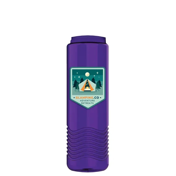 24 oz. Slim Cylinder Wave Designed Bottle with EZ Grip Lid.... from ASI 40480 Koozie Group